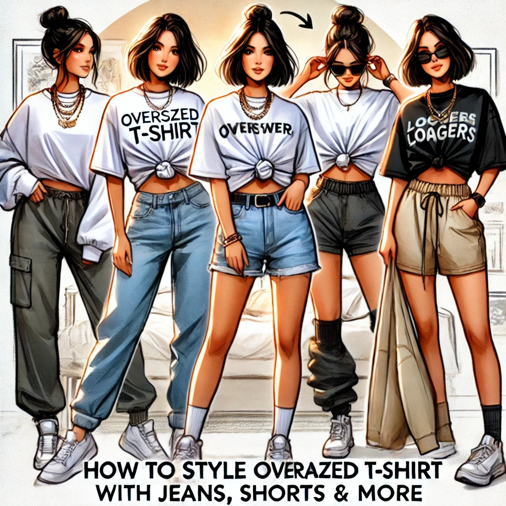 How to Style an Oversized T-Shirt with Jeans, Shorts & More