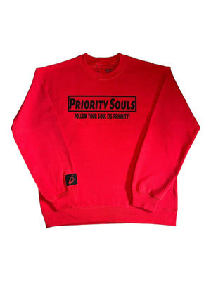 Red T shirt and sweater - Priority souls